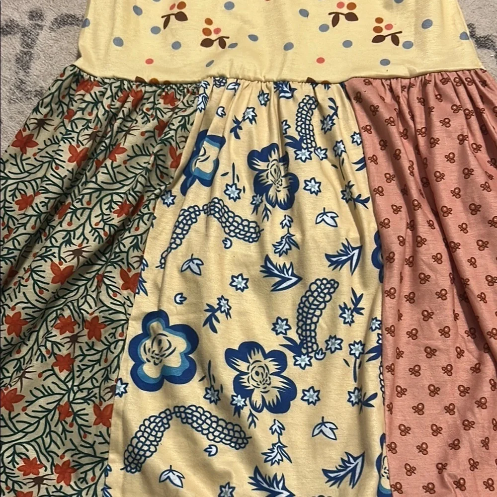 Floral Patchwork Kids Dress